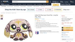 
                            9. Littlest Pet Shop Lpso Virtual Pets - Long Ear Dog - Plum - Amazon.com