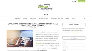 
                            9. LIV Capital & Northgate Capital Exit Linio with Sale to Falabella (en ...