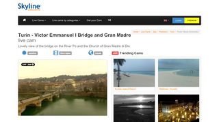 
                            8. Live Cam Turin - Victor Emmanuel I Bridge and Gran Madre