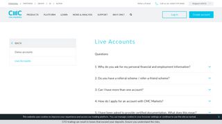 
                            5. Live CFD accounts | CMC Markets| CMC Markets