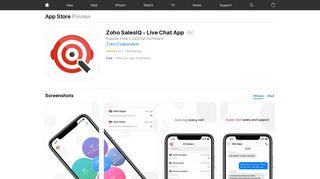 
                            8. Live Chat App – Zoho SalesIQ on the App Store - iTunes ...