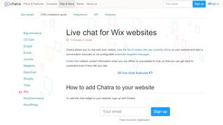 
                            9. Live chat for Wix websites. Installation guide. - Chatra