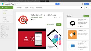 
                            6. Live Chat Software for Website – Zoho SalesIQ - Apps on ...