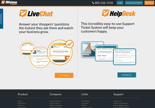 
                            13. Live Chat Software & Help Desk Ticketing System by Rhino Support