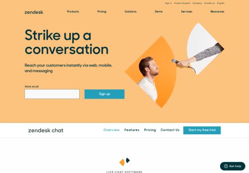
                            5. Live Chat Software with Zendesk Chat