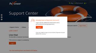 
                            6. Live Chat - Support Center - Service