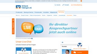 
                            5. Live-Chat VR Bank Tübingen eG