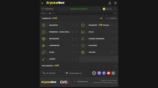 
                            7. Live - CrystalBet - Mobile