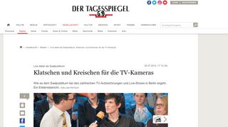 
                            13. Live dabei als Saalpublikum: Klatschen und Kreischen für die TV ...