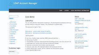 
                            11. Live demo | LDAP Account Manager