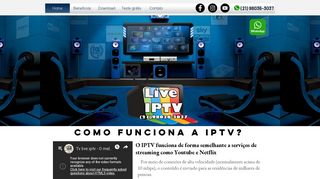 
                            4. LIVE IPTV | Melhor servidor IPTV do Brasil