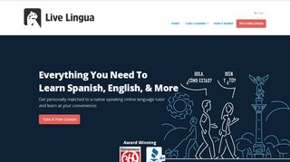 
                            7. Live Lingua | Award Winning: Boutique Online Language School