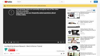 
                            6. Live Merch by Amazon Research - Merch Informer Tutorial - YouTube