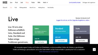 
                            9. Live, Push oder Upgrade kaufen | Ableton