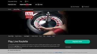 
                            11. Live Roulette – žaiskite internetinę Live Roulette per PokerStars Casino