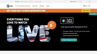 
                            8. Live sport and top games with MySports | UPC