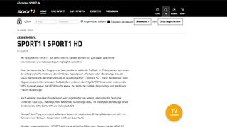 
                            3. Live-SPORT1+ - Live Sport im Internet | SPORT1- Live Stream