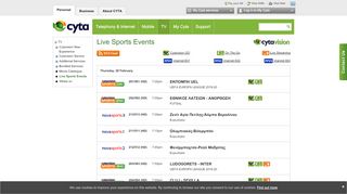 
                            4. Live Sports Events | Cyta