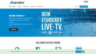 
                            13. live sports in the stream - SpradeTV | WE LIVE SPORTS