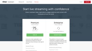 
                            2. Live Streaming Platform Plans & Pricing | Livestream