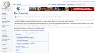 
                            9. Live-Streaming – Wikipedia