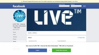 
                            12. LIVE TIM - Internet De Ultra Velocidade - TIM LIVE - About | Facebook