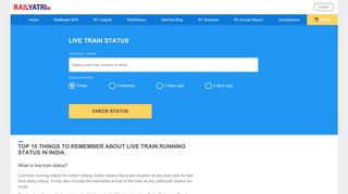 
                            5. Live Train Running Status | Spot Your Train | Online NTES Train Status