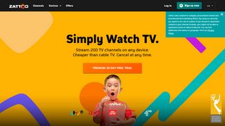 
                            7. Live TV – Free TV anywhere. Internet TV with Zattoo.