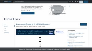 
                            13. live usb - Root access denied in LiveUSB of Portues - Unix & Linux ...