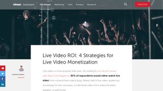 
                            4. Live Video ROI: 4 Strategies for Live Video Monetization | Livestream