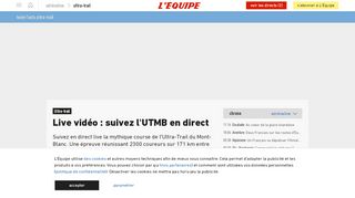
                            6. Live vidéo : suivez l'UTMB en direct - Ultra-trail - L'Équipe