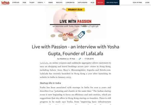 
                            12. Live with Passion - an interview with Yosha Gupta, Founder of LafaLafa