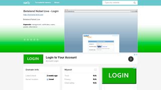 
                            8. live.beta-land.com - Betaland Nobel Live-Login - Live ...