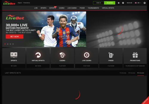 
                            2. LiveBet.com: Live Bet on Sports, Sport Betting, Live Betting