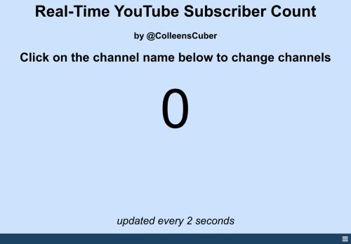 
                            1. Livecounts: Live Subscriber Count