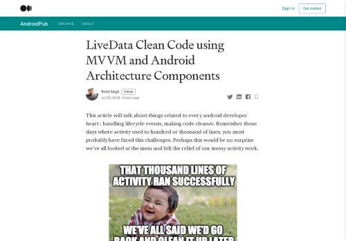 
                            8. LiveData Clean Code using MVVM and Android Architecture ...