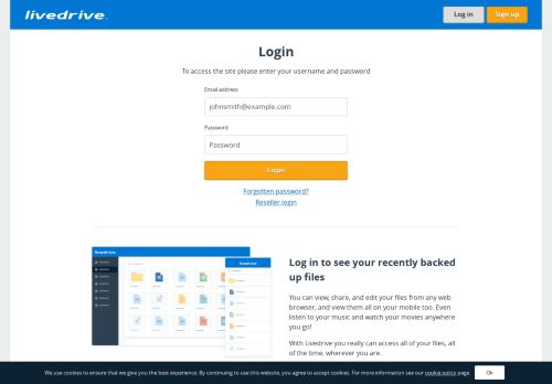 
                            7. Livedrive - Login