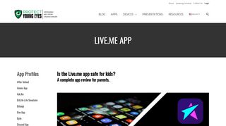 
                            7. Live.me App - Information for Parents from Protect Young Eyes