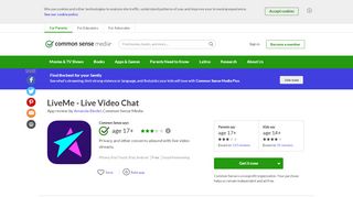 
                            11. LiveMe - Live Video Chat App Review - Common Sense Media