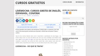 
                            2. Livemocha: cursos grátis de inglês, espanhol, confira! - cursos gratuitos