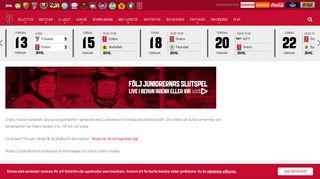 
                            13. Livesändningar via LiveArena - Örebro Hockey