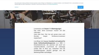 
                            8. Livestream 2.0 – Wie Liveblogs das lineare Livestreaming ... - Storytile