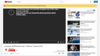 
                            8. Livestream KPN Marathon Cup 11 Alkmaar 13 januari 2018 - YouTube