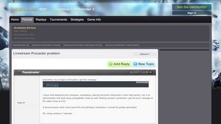 
                            8. Livestream Procaster problem - GameReplays.org