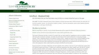 
                            10. LiveText - Student FAQ | SUNY Old Westbury