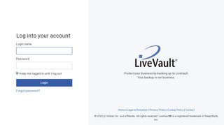
                            1. LiveVault Web Portal