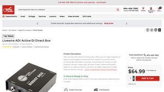 
                            8. Livewire ADI Active DI Direct Box | Guitar Center