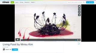 
                            11. Living Food by Minsu Kim on Vimeo