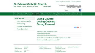 
                            7. Living Upward Loving Outward Giving Forward - St. Edward Catholic ...