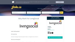 
                            13. LivingSocial Careers, LivingSocial Jobs in Ireland jobs.ie